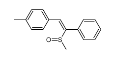 1-((E)-2-Methanesulfinyl-2-phenyl-vinyl)-4-methyl-benzene Structure