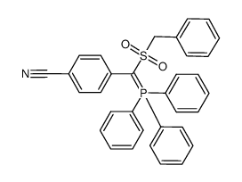 [(benzylsulfonyl)(4-cyanophenyl)methylene](triphenyl)phosphorane Structure