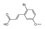 2-bromo-5-methoxy-trans-cinnamic acid结构式