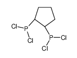 TRANS-1,2-BIS(DICHLOROPHOSPHINO)CYCLOPENTANE)结构式