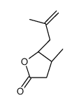 (4R,5S)-4-methyl-5-(2-methylprop-2-enyl)oxolan-2-one结构式