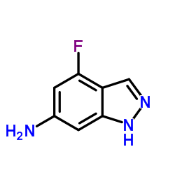 4-Fluoro-1H-indazol-6-amine Structure