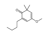 2-butyl-4-methoxy-6,6-dimethylcyclohexa-2,4-dien-1-one结构式