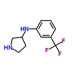 PYRROLIDIN-3-YL-(3-TRIFLUOROMETHYL-PHENYL)-AMINE结构式