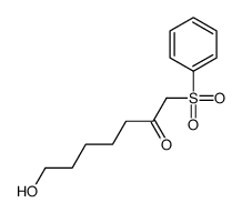 1-(benzenesulfonyl)-7-hydroxyheptan-2-one Structure