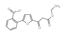 ethyl-2[5-(2-nitrophenyl)]-furoyl-acetate structure
