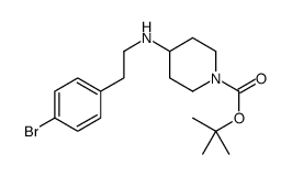 1-BOC-4-[2-(4-BROMO-PHENYL)-ETHYLAMINO]-PIPERIDINE Structure