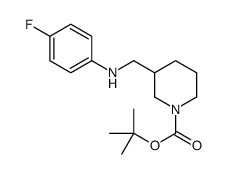 1-BOC-3-[(4-FLUORO-PHENYLAMINO)-METHYL]-PIPERIDINE structure