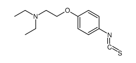 diethyl-[2-(4-isothiocyanato-phenoxy)-ethyl]-amine Structure