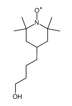 4-(2,2,6,6-tetramethyl-1-oxy-4-piperidinyl)butanol Structure