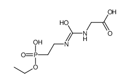 2-[2-[ethoxy(hydroxy)phosphoryl]ethylcarbamoylamino]acetic acid Structure