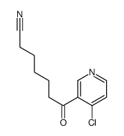 7-(4-CHLORO-3-PYRIDYL)-7-OXOHEPTANENITRILE结构式