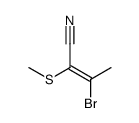 3-bromo-2-methylsulfanylbut-2-enenitrile结构式