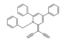 2-(1-benzyl-4,6-diphenylpyridin-2-ylidene)propanedinitrile Structure