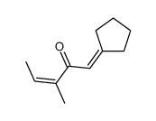 1-cyclopentylidene-3-methylpent-3-en-2-one Structure