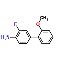 3-FLUORO-2'-METHOXY[1,1'-BIPHENYL]-4-AMINE structure