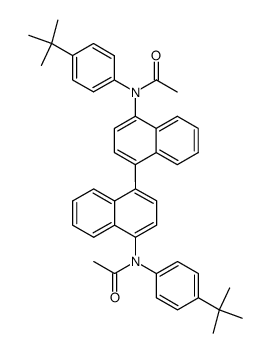 4,4'-bis(N-t-butylphenyl-N-acetyl)amino-1,1'-binaphthyl结构式