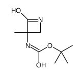 tert-butyl N-(3-methyl-2-oxoazetidin-3-yl)carbamate Structure
