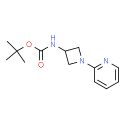 tert-Butyl N-[1-(pyridin-2-yl)azetidin-3-yl]carbamate Structure