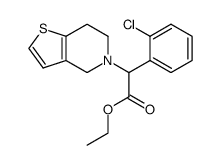 ethyl 2-(2-chlorophenyl)-2-(6,7-dihydrothieno[3,2-c]pyridin-5(4H)-yl)acetate Structure