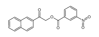 2-(naphthalen-2-yl)-2-oxoethyl 3-nitrobenzoate结构式