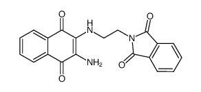 2-Amino-3-phthalimidoethylamino-1,4-naphthoquinone结构式