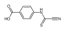 Benzoic acid, p-(1-cyanothioformamido)- (7CI) Structure