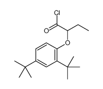 2-(2,4-ditert-butylphenoxy)butanoyl chloride Structure