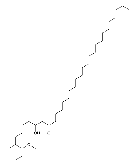 3-methoxy-4-methyltritriacontane-9,11-diol Structure