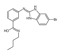 3-[(6-bromo-1H-benzimidazol-2-yl)amino]-N-butylbenzamide Structure
