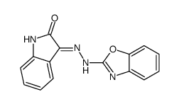 3-[2-(1,3-benzoxazol-2-yl)hydrazinyl]indol-2-one结构式