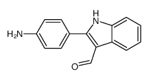 2-(4-aminophenyl)-1H-indole-3-carbaldehyde结构式