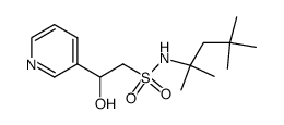 2-hydroxy-2-pyridin-3-yl-ethanesulfonic acid (1,1,3,3-tetramethyl-butyl)-amide Structure