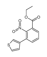 ethyl 2-nitro-3-thiophen-3-ylbenzoate Structure