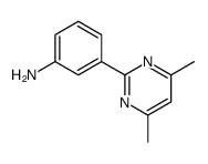 3-(4,6-dimethylpyrimidin-2-yl)aniline Structure