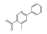 4-methyl-5-nitro-2-phenylpyridine Structure