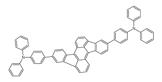 N,N-diphenyl-4-[12-[4-(N-phenylanilino)phenyl]rubicen-5-yl]aniline结构式