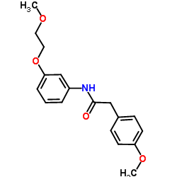 N-[3-(2-Methoxyethoxy)phenyl]-2-(4-methoxyphenyl)acetamide Structure