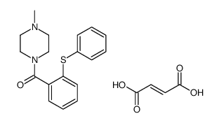 (Z)-but-2-enedioic acid,(4-methylpiperazin-1-yl)-(2-phenylsulfanylphenyl)methanone Structure