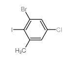 1-bromo-5-chloro-2-iodo-3-methylbenzene Structure