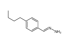 (E)-(4-butylphenyl)methylidenehydrazine结构式