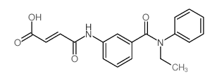 (E)-4-{3-[(Ethylanilino)carbonyl]anilino}-4-oxo-2-butenoic acid Structure