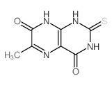 4,7(1H,8H)-Pteridinedione,2,3-dihydro-6-methyl-2-thioxo-结构式