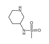 N-(3-哌啶基)甲磺酰胺结构式