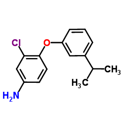 3-Chloro-4-(3-isopropylphenoxy)aniline结构式