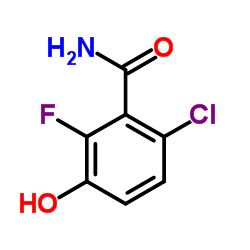 6-Chloro-2-fluoro-3-hydroxybenzamide Structure