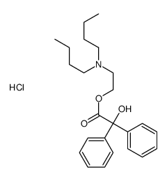 2-(dibutylamino)ethyl 2-hydroxy-2,2-diphenylacetate,hydrochloride Structure
