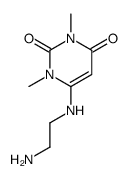 6-(2-aminoethylamino)-1,3-dimethylpyrimidine-2,4-dione结构式