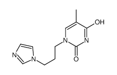 1-(3-imidazol-1-ylpropyl)-5-methylpyrimidine-2,4-dione Structure