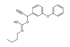 [cyano-(3-phenoxyphenyl)methyl] N-butylcarbamate结构式